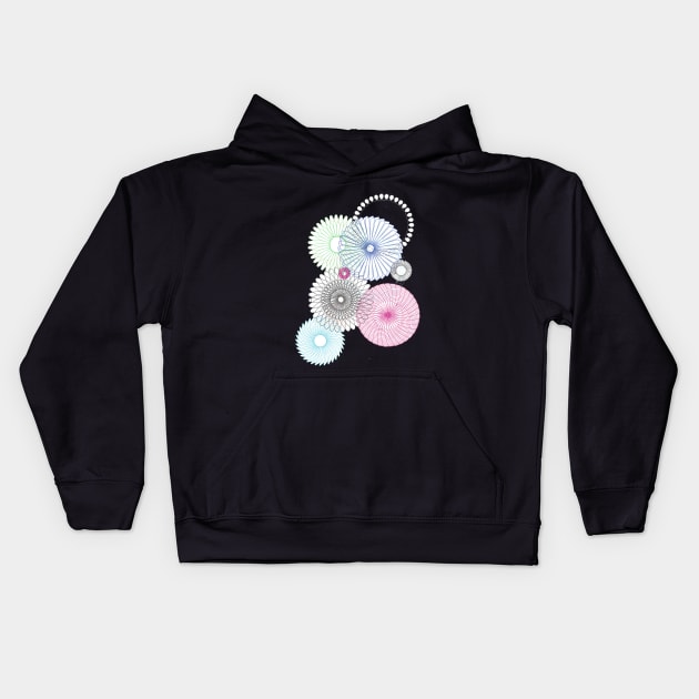 Spirals Kids Hoodie by moothemonkey